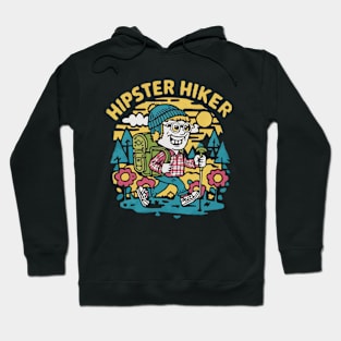 The hipster hiker funny hiker shirt Hoodie